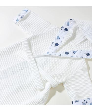 Premium 100% Cotton Unisex Children's Bathrobe - Made in Poland | Soft Hooded Baby Robe | Milky Way S Size - Buy Online on GoSupps.com
