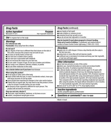 Amazon Basic Care Minoxidil 2% Topical Solution for Women - Hair Regrowth Treatment, 3 Count - Buy Online on GoSupps.com