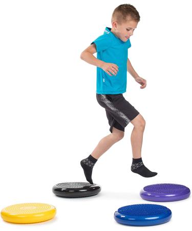 2 Pack - Inflated Stability Balance Disc  Including Free Pump - Bulk Packaging Blue - Buy Online on GoSupps.com