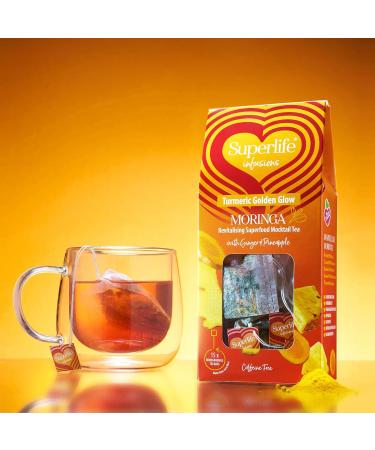 Superlife Infusions Moringa Infused Tea 15 Tea Bags Turmeric Golden Glow - Buy Online on GoSupps.com