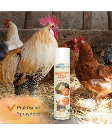 Ida Plus Kieselgur Spray 400ml - Natural Pebble Powder for Chickens & Quail - Easy Spray Can for Chicken Coop Care - Buy Online on GoSupps.com