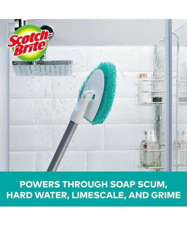 Scotch-Brite Extendable Tub & Tile Scrubber Kit  Includes 1 Handle and 3 Non-Scratch Scrubber Pads - Buy Online on GoSupps.com