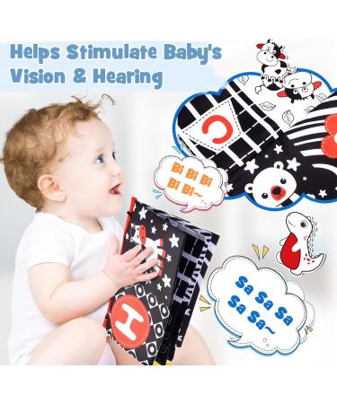 Happygolucky Baby Toys for 0-12 Months | Montessori Mirrors Contrast Books & Sensory Toys | Perfect Christmas Gifts for Babies - Buy Online on GoSupps.com