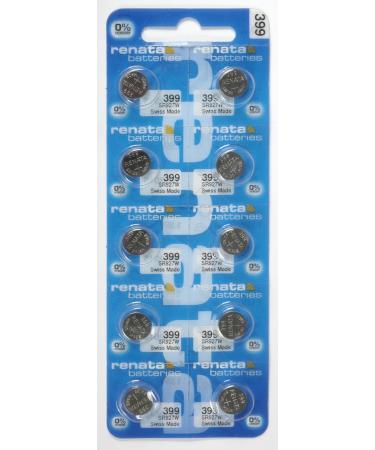 Renata #399 Silver Oxide Battery - 10 Pack (399-10)