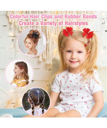 Buy 3028-Part Elastic Hair Strap Set - 3000 Mini Colorful Hair Ties with Organizer Box for Girls | Soft Rubber Hair Accessories - Buy Online on GoSupps.com