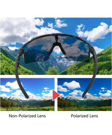 Duduking Sports Glasses | UV400 Protection Cycling Sunglasses for Men & Women | Interchangeable Lenses for Outdoor Activities - Buy Online on GoSupps.com