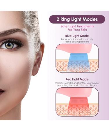 Electric Facial Cleansing Brush | 3 Modes, 5 Replaceable Heads | Waterproof Exfoliator, Makeup Remover | USB Rechargeable - Buy Online on GoSupps.com