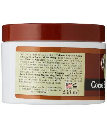 Originals by Africa's Best Cocoa & Shea Butter Moisturizing Body Cream - 8oz Jar - Buy Online on GoSupps.com