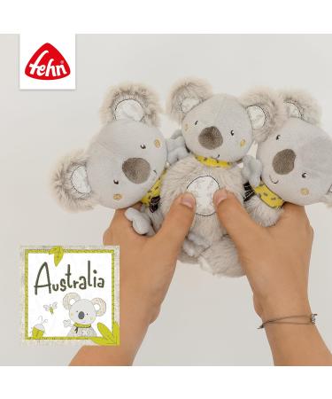 Fehn Baby Bathing Towel Australia - Hooded Cotton Poncho for Toddlers with Sweet Koala - 80x80 cm - Buy Online on GoSupps.com