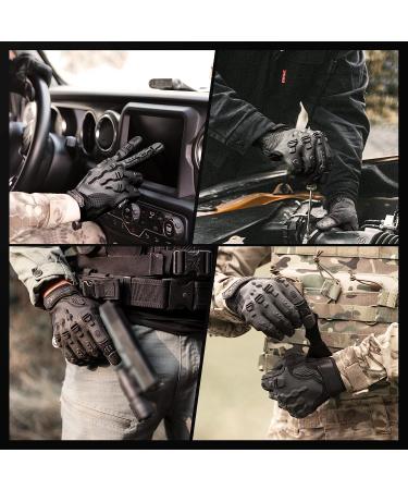 Zune Lotoo Touchscreen Tactical Gloves Full Finger  TPR Impact Protective  Kevlar Lined  EVA Palm Padding  Safety Work Gloves for Men Women Airsoft Shooting Range Paintball Motorcycle black zag6 full finger Medium - Buy Online on GoSupps.com