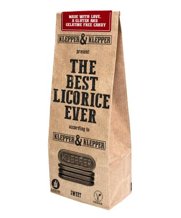 Klepper & Klepper - Sweet Licorice The Best Licorice Ever Sweet Chewy Soft & Smooth Vegan Gluten Free Gelatine Free No Soya or Nuts 200 g Recyclable Bag
