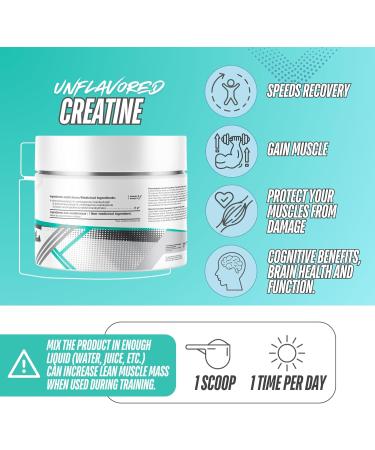 Shop Sante Creatine Monohydrate Powder 500g Unflavoured Enhances Muscle Growth & Performance 100 Servings Pre-Workout Muscle Builder Pure Creatine Powder for Improved Workouts - Buy Online on GoSupps.com