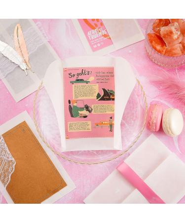 200 Pcs Translucent Vellum Jacket Wedding Invitation Covers - 10.63 x 7.09 Inch, Perfect for 5 x 7 Inch Cards - Buy Online on GoSupps.com