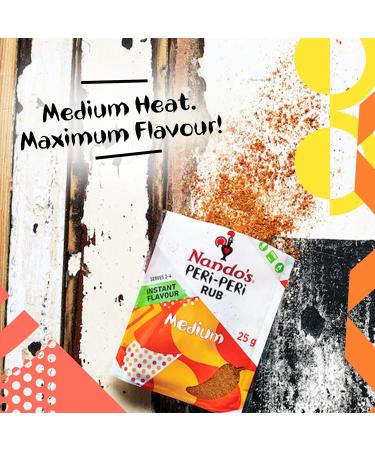 Nando's Peri Peri Medium Seasoning Rub 25g - Buy Online on GoSupps.com