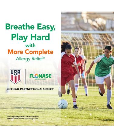 Flonase Allergy Relief Nasal Spray 24 Hour Non Drowsy Allergy Medicine Metered Nasal Spray - 60 Sprays 0.34 Fl Oz (Pack of 1) Spray - Buy Online on GoSupps.com