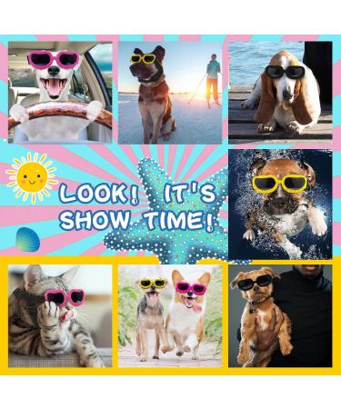 Shop Stylish Dog Sunglasses - UV Protecting Shades for Small Dogs & Pets (Yellow) - Buy Online on GoSupps.com