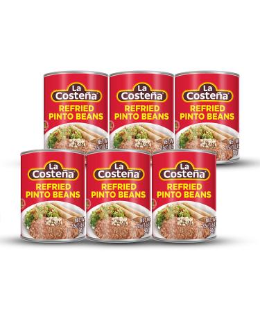 La Costea Refried Pinto Beans, 20.5 Oz Can (Pack of 6) 1.28 Pound (Pack of 6)