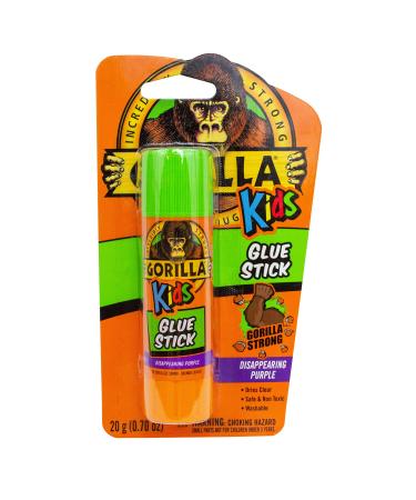 Gorilla Hot Glue Sticks, Mini size, 8 Long x .27 Diameter, 25 Count, Clear, (Pack of 4)