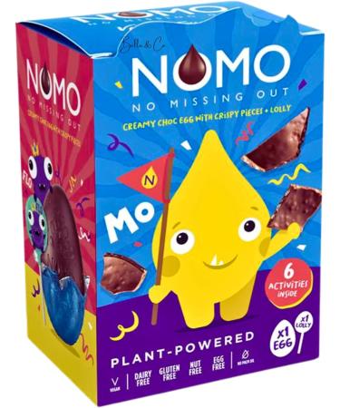 NOMO Little Monsters Egg & Lolly Easter Eggs Chocolate | Chocolate Easter Egg 2023 | Free From Dairy Gluten Eggs & Nuts | Chocolate Gifts | Thank You Gifts | 258g - Buy Online on GoSupps.com