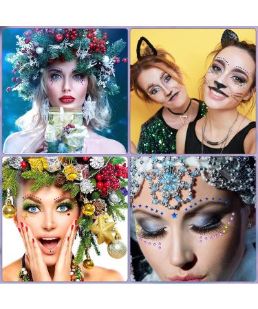 9 Sheets Eye Body Face Gems - Self-Adhesive Rhinestone Stickers for Festival Makeup & Nail Art | Crystal Rainbow Decoration - Buy Online on GoSupps.com