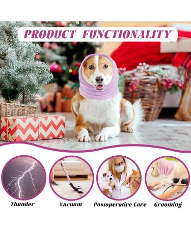 Pattepoint Die Muffs for Dogs | Noise Protection & Comfort | Hooded Sweaters for Small Dogs & Cats | Neck & Ear Warmer Hoodie | Lila Large - Buy Online on GoSupps.com