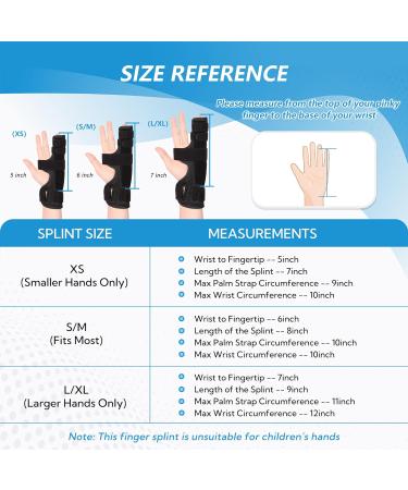 Joingood Finger Track - Small Finger & Wrist Rail for Broken Fingers Arthritis Relief | Fits Left & Right Hand (Mesh L/XL) - Buy Online on GoSupps.com
