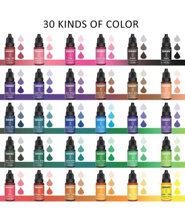 Candle Dye Kit - 30 Colors Oil-Based Liquid Dyes for DIY Candle Making - Highly Concentrated for Soy Wax, Beeswax, Gel Wax, Paraffin Wax - 0.35oz/10ml Each - Buy Online on GoSupps.com
