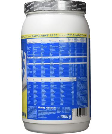 Body Attack Power Protein 90 - Lemon 1kg | Multi-Component Protein Powder with BCAA Vitamins & L-Carnitine - Creamy Protein Shake - Made in Germany - Buy Online on GoSupps.com