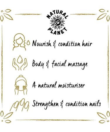 Natural Planet Jojoba Oil 100ml - Cold Pressed, 100% Pure & Vegan for Hair Growth, Eyebrow, and Eyelash Care - Buy Online on GoSupps.com