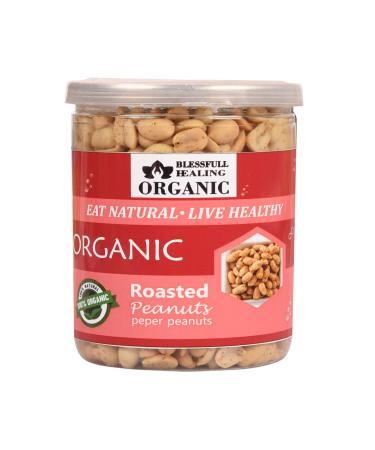 Blessfull Healing Organic Natural Vegan Pepper Roasted Peanuts Crunchy Healthy Snacks 250 Gram