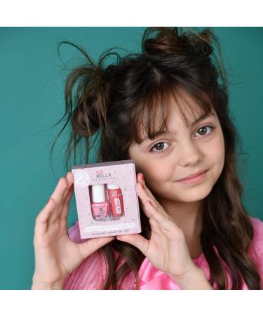Miss Nella Pink Secret Lips & Tips duo - Gloss l vres parfum + Vernis ongles paillet pour enfants avec formule peel-off base d'eau et sans odeur - Buy Online on GoSupps.com