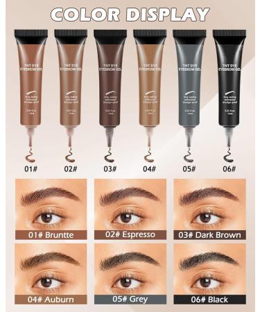Buy Waterproof Tinted Brow Gel Kit - Long Lasting Grey Eyebrow Gel with Brush & Razor | Perfect for Women & Girls - Buy Online on GoSupps.com