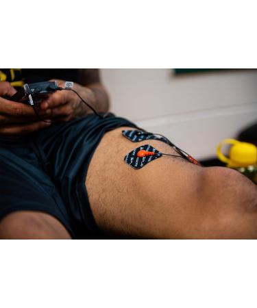 Sport Muscle Stimulator Electrode Pads - Self-Adhering Semi-Reusable (8 Pack) for PlayMakar PRO-500 TENS Unit | EMS NMES Therapy - Buy Online on GoSupps.com