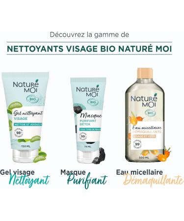 Natur Moi - Facial cleansing gel - Freshness face wash - Organic Aloe Vera face care - 98% natural origin - 150ml - Made in - Buy Online on GoSupps.com