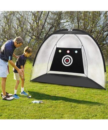 10x7ft Golf Practice Net with Target and Carry Bag - Includes Golf Mat, Balls, and Tees - Perfect for Backyard Driving and Chipping Practice - Buy Online on GoSupps.com