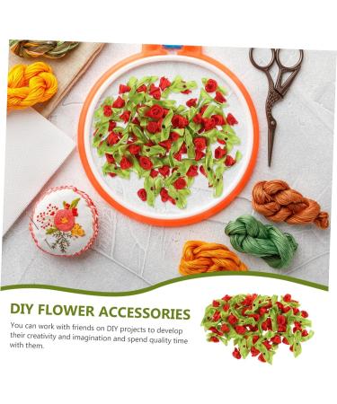 COHEALI 500pcs Small Shape Patches Bag Leaves Scarf Headdress with Diy Dress Heads Crafts Flowers Floral Red 3.00X2.00X1.80CM - Buy Online on GoSupps.com