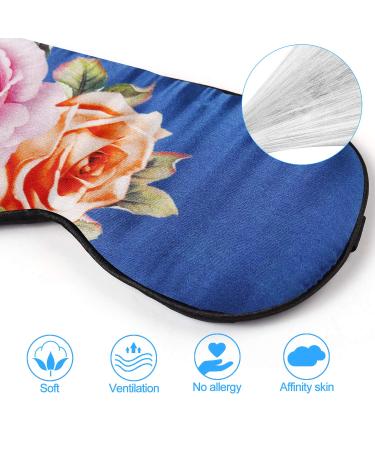 Silk Sleep Mask & Blindfold - Super Soft Eye Mask for Full Night's Sleep and Travel - Rose - Buy Online on GoSupps.com