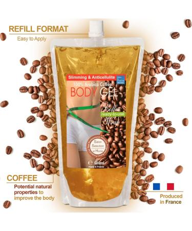 Bleumarine Bretania Anti-Cellulite Gel - Coffee & Seaweed Formula | Vitamin B3 & E | Natural Spa Treatment | 1000ml Multicolored Pack - Buy Online on GoSupps.com
