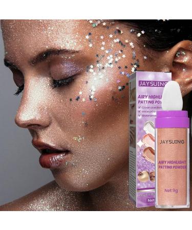 Powder Highlighter Stick | Highlight Patting Powder Highlighter | Body Brightening Long Lasting Natural Stick for Neck Collarbone Proms Brown - Buy Online on GoSupps.com