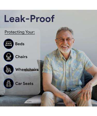 Incontinence Bed Pads Washable - Reusable Waterproof Bed Pads - Soft and Leak Proof Chucks - Moderate Absorbent Pee Pads for Adults - Withstands Extensive Washing - 30" x 36" - 1 Pack 30" x 36" (1 Pack) - Buy Online on GoSupps.com