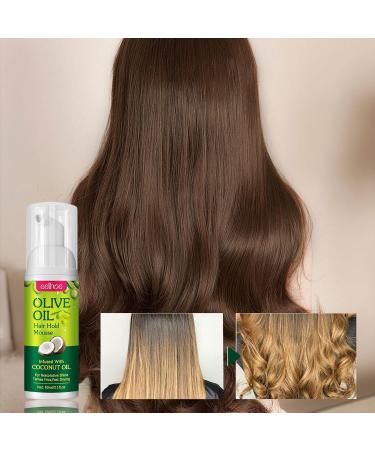 2 Pi ces Mousse Pour Cheveux 60ml Mousse Hydratante Naturelle L'huile D'olive Fixation Longue Dur e Pour Tresses Boucles Perruques Ondulations - Buy Online on GoSupps.com