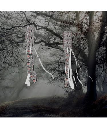 French Fashion Model Ferrets Halloween Windsock Ghost Flag 40" Halloween Outdoor Hanging Decorations Garden Window Yard Decor - Buy Online on GoSupps.com