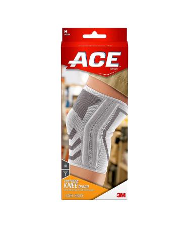 ACE Compression Knee Brace with Side Stabilizers | Mild Compression Support for Injured Knee | Breathable, Sweat-Wicking Material | Medium Size | Pack of 1 - Buy Online on GoSupps.com