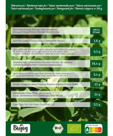 Biojoy Organic Fenugreek seeds (500g) fenugreek tea no additives - Buy Online on GoSupps.com