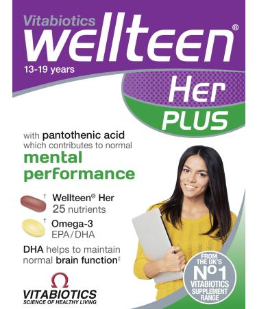 Wellteen by Vitabiotics Her Plus Tablets x 56 - Buy Online on GoSupps.com