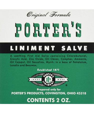 Special pack of 5 Porter's Liniment Salve 2 oz X 5