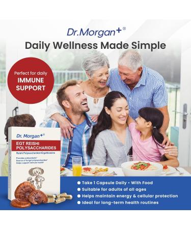 Dr. Morgan EGT + Reishi Polysaccharides Supplement 99% Pure Ergothioneine & 40% Polysaccharides Reishi Antioxidant for Cellular Health & Immune Support Vegan Third-Party Tested Made in Canada - Buy Online on GoSupps.com