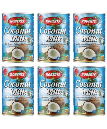 Roberts Coconut Milk 400ml (Pack of 6)