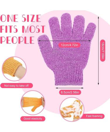 50 Pcs Double Sided Exfoliating Gloves for Body - Shower Gloves for Women - Deep Clean Skin, Spa Massage, Beauty Skin - Bathing Accessories in 13 colors - Buy Online on GoSupps.com