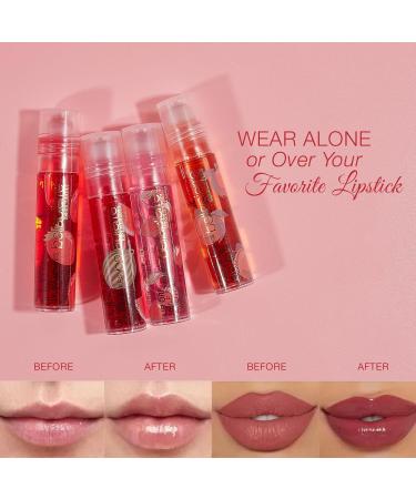 Bellapierre Cosmetics 4-Piece Natural Lip Oil Kit | Moisturizing Fruit-Flavored Lip Gloss Set with Rollerball Applicator | Shop Internationally - Buy Online on GoSupps.com